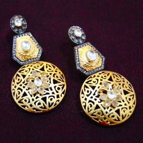VICTORIAN GOLD FILIGREE EARRINGS
